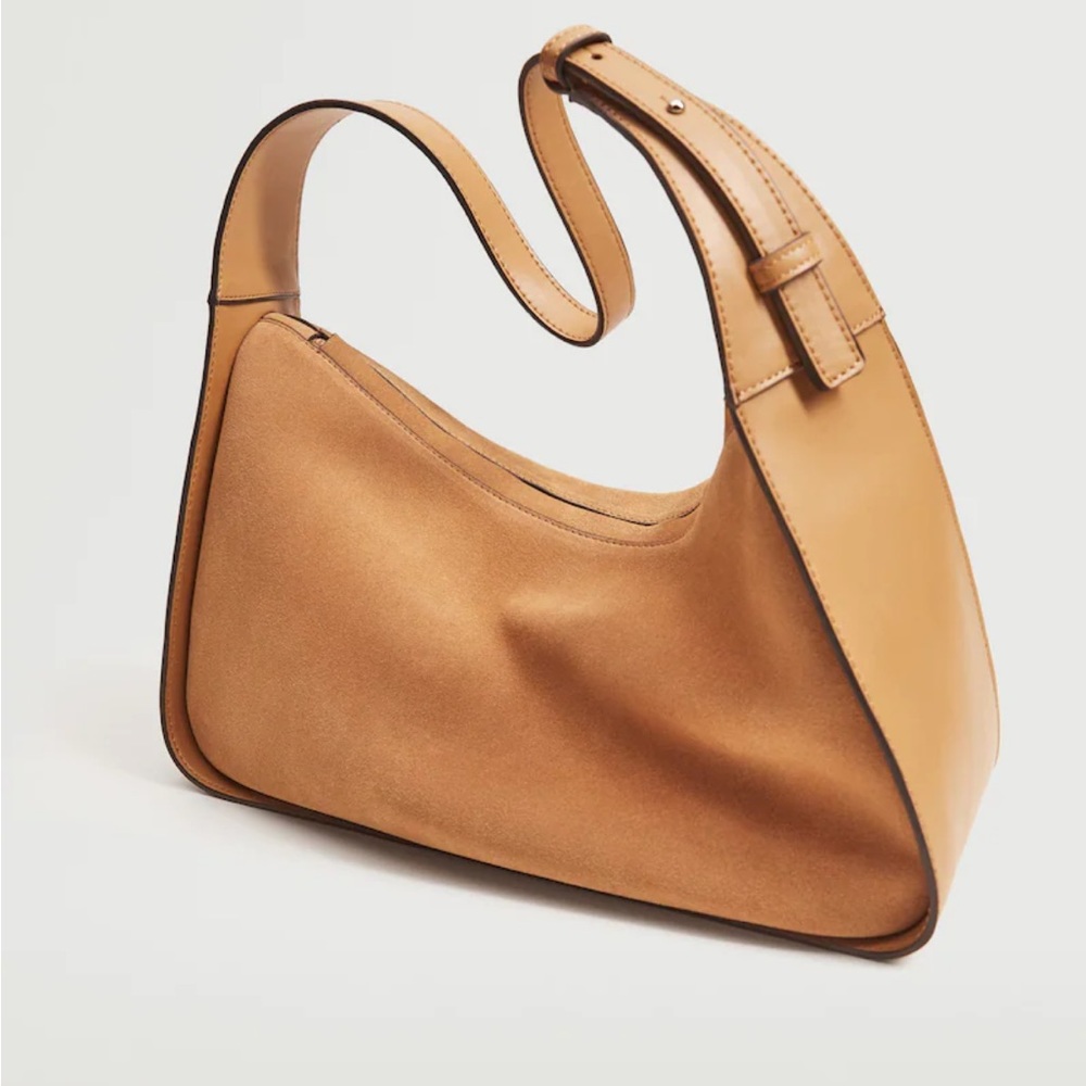 Mango leather baguette bag. New with tags!